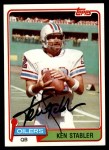 1981 Topps #405 Ken Stabler Front Thumbnail