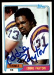 1981 Topps #304 Eddie Payton Front Thumbnail