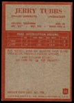 1965 Philadelphia #55 Jerry Tubbs Back Thumbnail