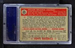 1952 Topps #391 Ben Chapman Back Thumbnail