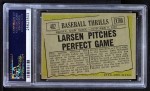 1961 Topps #402 - Don Larsen Baseball Thrills Back Thumbnail