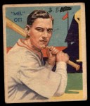 1935 Diamond Stars #50 Mel Ott Front Thumbnail