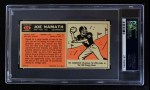 1965 Topps #122 Joe Namath Back Thumbnail