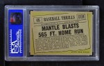 1961 Topps #406 - Mickey Mantle Baseball Thrills Back Thumbnail