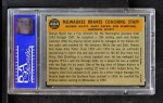 1960 Topps #464 - Bob Scheffing / Whitlow Wyatt / Andy Pafko / George Myatt Braves Coaches Back Thumbnail