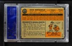 1960 Topps #475 Don Drysdale Back Thumbnail