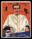 1934 Goudey #12 Carl Hubbell Front Thumbnail