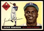 1955 Topps #50 Jackie Robinson Front Thumbnail