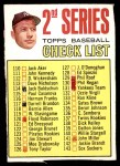 1967 Topps #103 DOT - Mickey Mantle Checklist 2 Front Thumbnail