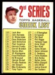 1967 Topps #103 DOT - Mickey Mantle Checklist 2 Front Thumbnail