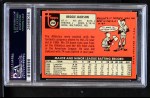 1969 Topps #260 Reggie Jackson Back Thumbnail