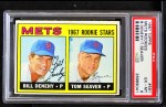 1967 Topps #581 - Tom Seaver / Bill Denehy Mets Rookies Front Thumbnail