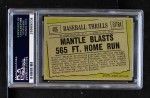 1961 Topps #406 - Mickey Mantle Baseball Thrills Back Thumbnail