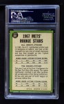 1967 Topps #581 - Tom Seaver / Bill Denehy Mets Rookies Back Thumbnail