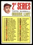 1967 Topps #103 xDOT - Mickey Mantle Checklist 2 Front Thumbnail