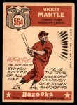 1959 Topps #564 - Mickey Mantle All-Star Back Thumbnail