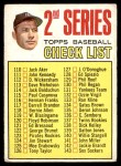 1967 Topps #103 DOT - Mickey Mantle Checklist 2 Front Thumbnail