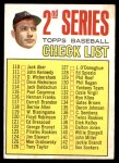 1967 Topps #103 xDOT - Mickey Mantle Checklist 2 Front Thumbnail