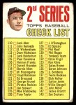 1967 Topps #103 xDOT - Mickey Mantle Checklist 2 Front Thumbnail
