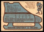 1979 O-Pee-Chee #18 Wayne Gretzky Back Thumbnail