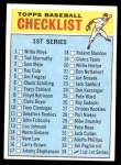 1966 Topps #34 Checklist 1 Front Thumbnail