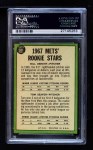 1967 Topps #581 - Tom Seaver / Bill Denehy Mets Rookies Back Thumbnail