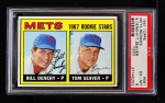 1967 Topps #581 - Tom Seaver / Bill Denehy Mets Rookies Front Thumbnail