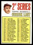 1967 Topps #103 DOT - Mickey Mantle Checklist 2 Front Thumbnail