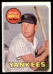 1969 Topps #500 YN Mickey Mantle Front Thumbnail