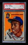 1954 Topps #128 Hank Aaron Front Thumbnail