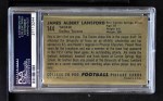 1952 Bowman Large #144 Jim Lansford Back Thumbnail