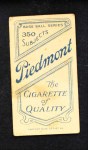 1909 T206 James Westlake Back Thumbnail