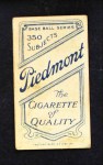 1909 T206 Home Run Baker Back Thumbnail