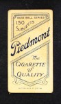 1909 T206 RED Frank Chance Back Thumbnail