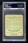 1933 Goudey #128 Chuck Klein Back Thumbnail