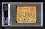 1950 Bowman #22 Jackie Robinson Back Thumbnail
