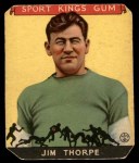 1933 Goudey Sport Kings #6 Jim Thorpe Front Thumbnail