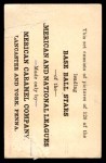1922 E121-120 American Caramel BALL Babe Ruth Back Thumbnail