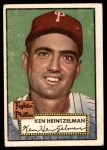 1952 Topps #362 Ken Heintzelman Front Thumbnail