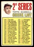 1967 Topps #103 xDOT - Mickey Mantle Checklist 2 Front Thumbnail