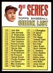 1967 Topps #103 DOT - Mickey Mantle Checklist 2 Front Thumbnail
