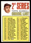 1967 Topps #103 DOT - Mickey Mantle Checklist 2 Front Thumbnail