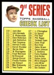 1967 Topps #103 xDOT - Mickey Mantle Checklist 2 Front Thumbnail