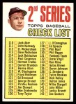 1967 Topps #103 DOT - Mickey Mantle Checklist 2 Front Thumbnail