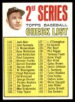 1967 Topps #103 xDOT - Mickey Mantle Checklist 2 Front Thumbnail