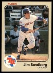 1983 Fleer #580 Jim Sundberg Front Thumbnail