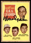 1962 Topps #56 - Warren Spahn / Jim O'Toole / Curt Simmons / Mike McCormick NL ERA Leaders Front Thumbnail