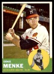 1963 Topps #433 Denis Menke Front Thumbnail