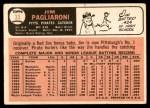 1966 Topps #33 Jim Pagliaroni Back Thumbnail