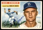 1956 Topps #99 Don Zimmer Front Thumbnail